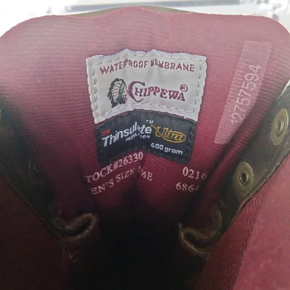 Chippewa Brown Leather Insulated Boots - Picture 10 of 10